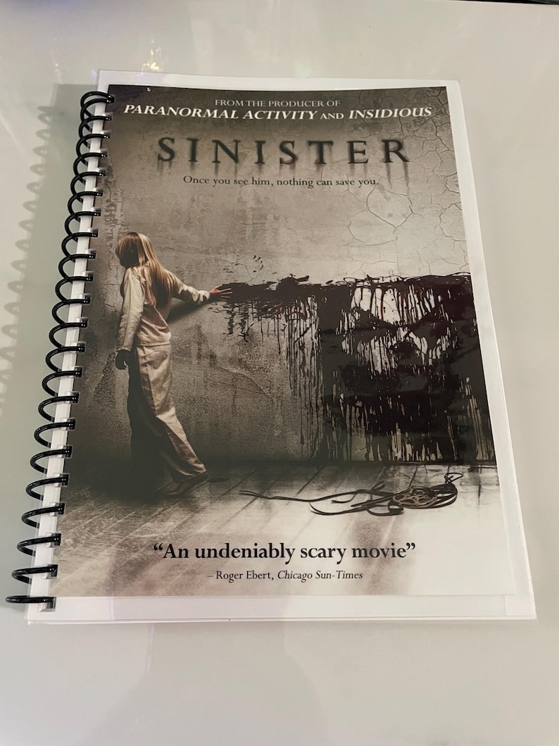 Sinister Movie DVD Upcycled Spiral Bound Notebook Notepad Journal ...