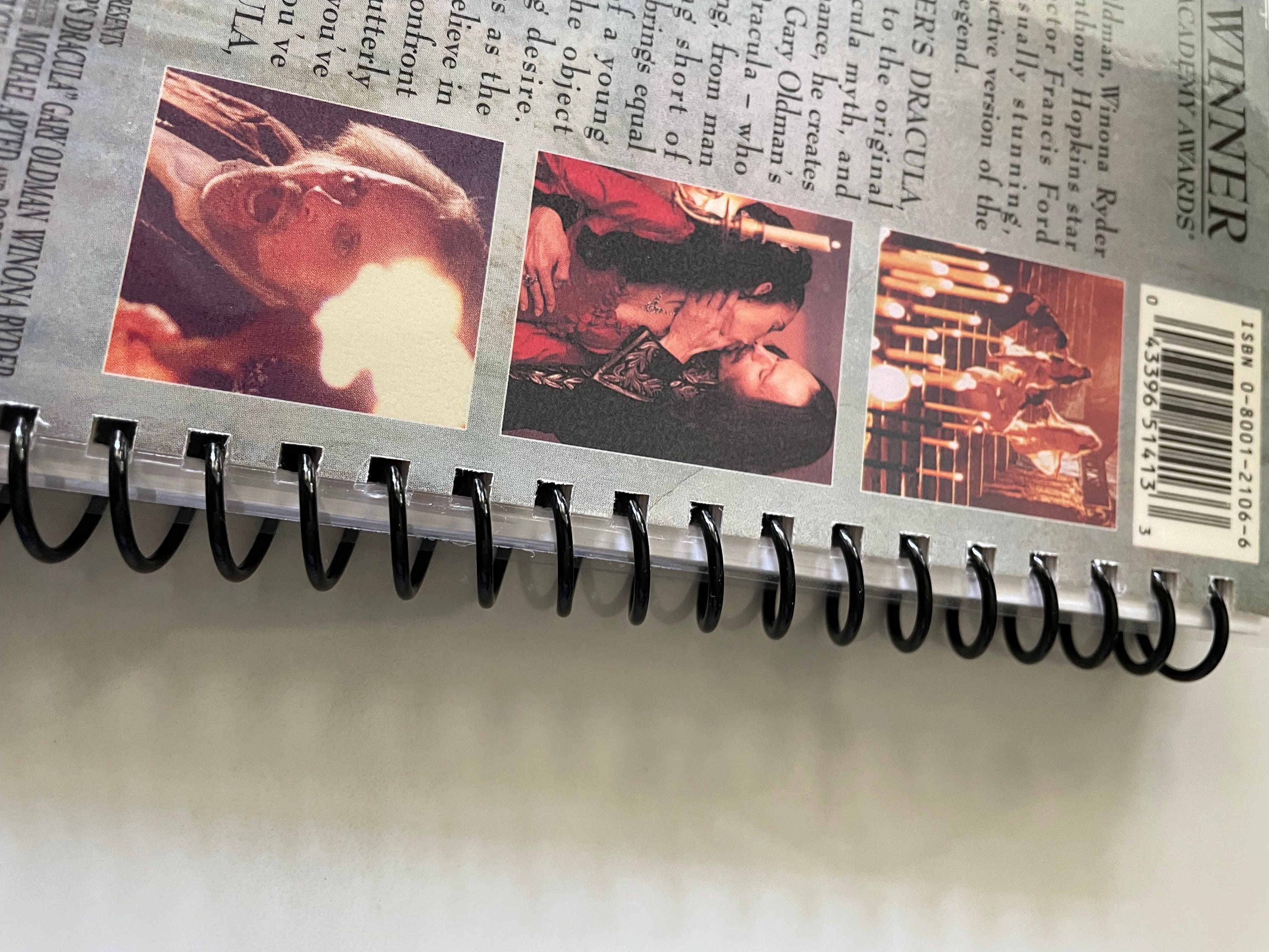 90s Dracula Movie VHS Upcycled Spiral Bound Notebook Vintage Winona ...