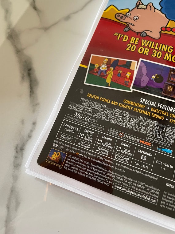 The Simpsons Movie DVD Upcycled Spiral Bound Notebook