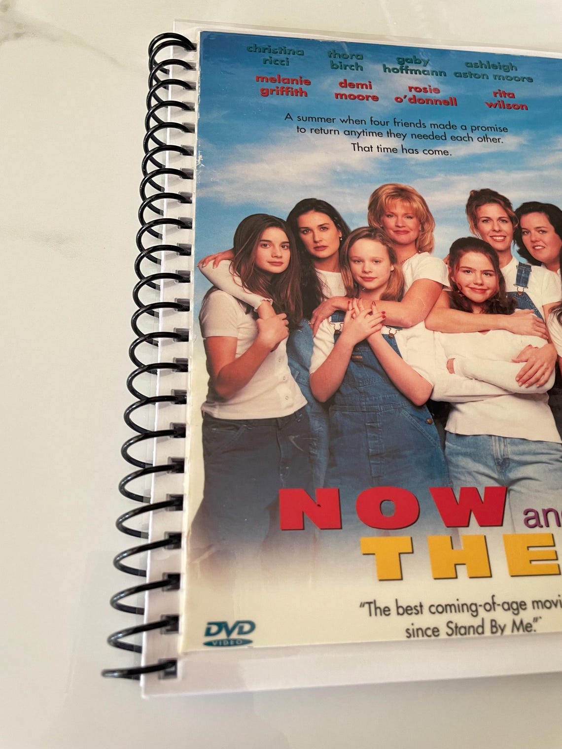 Now and Then Movie DVD Upcycled Spiral Bound Notebook Notepad Journal ...