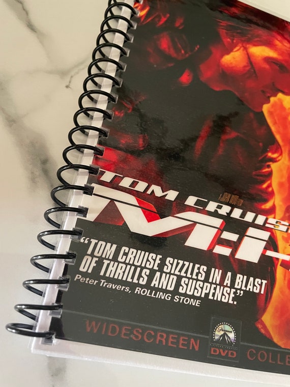 Mission Impossible 2 Action Movie DVD Upcycled Spiral Bound