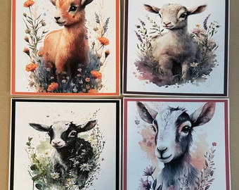 Goat Themed Coasters