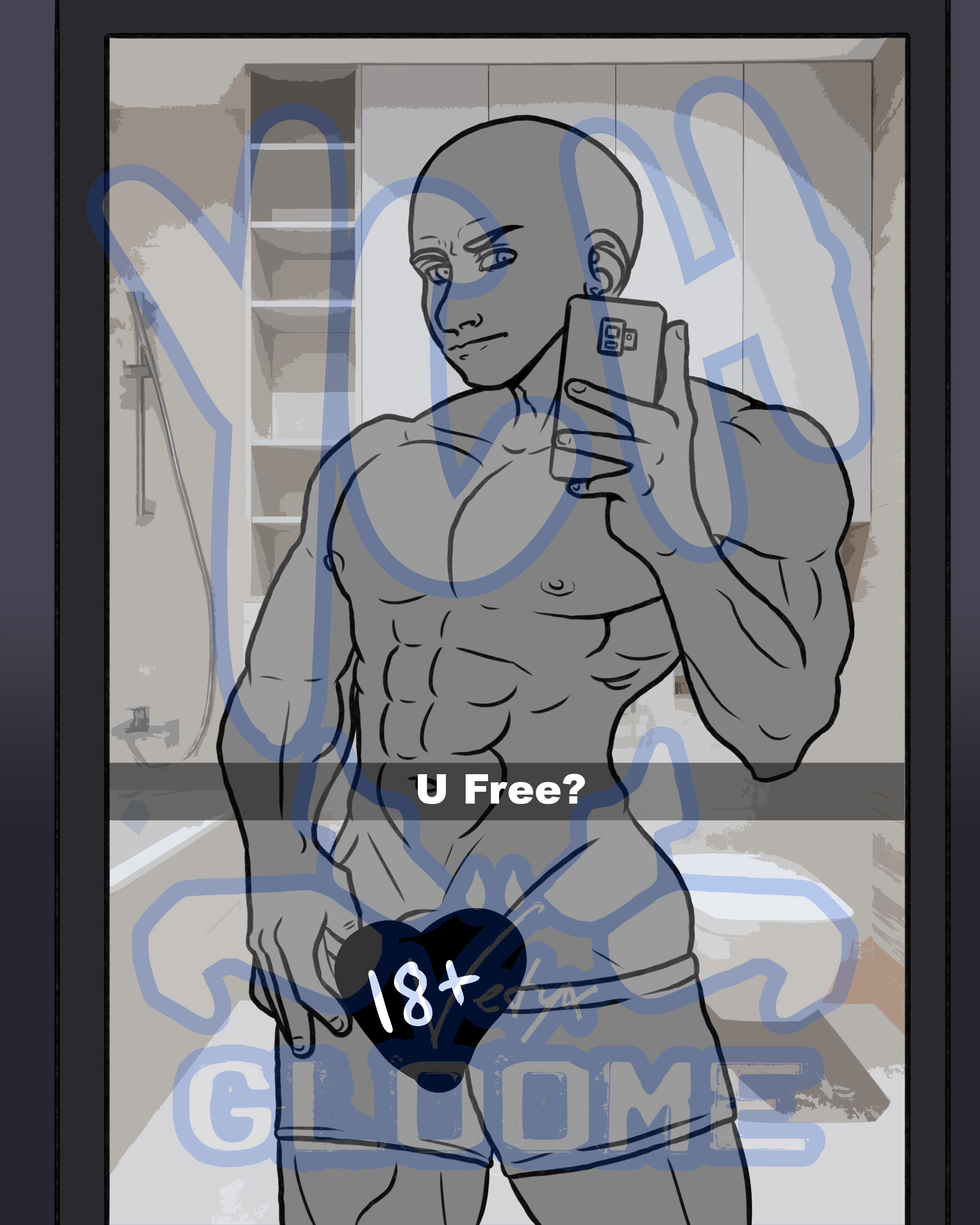 YCH Selfie NSFW Commission Character Portrait