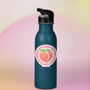 3&quot; x 3&quot; Peachy Sticker