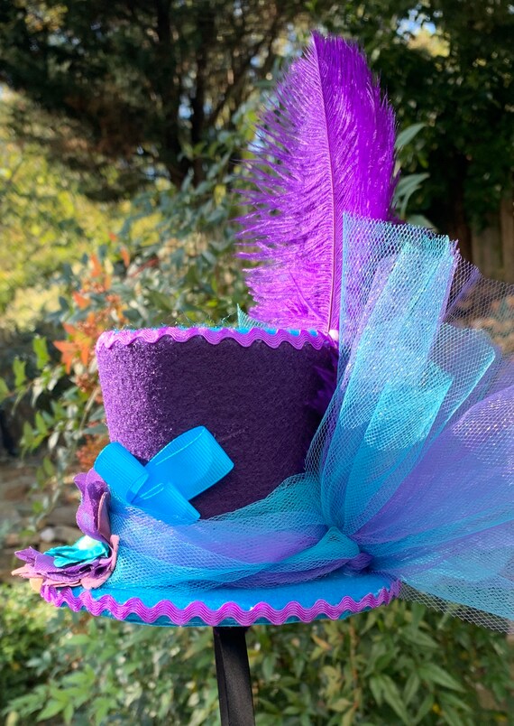 Purple \u0026 Turquoise Tea Party Hat Mad 