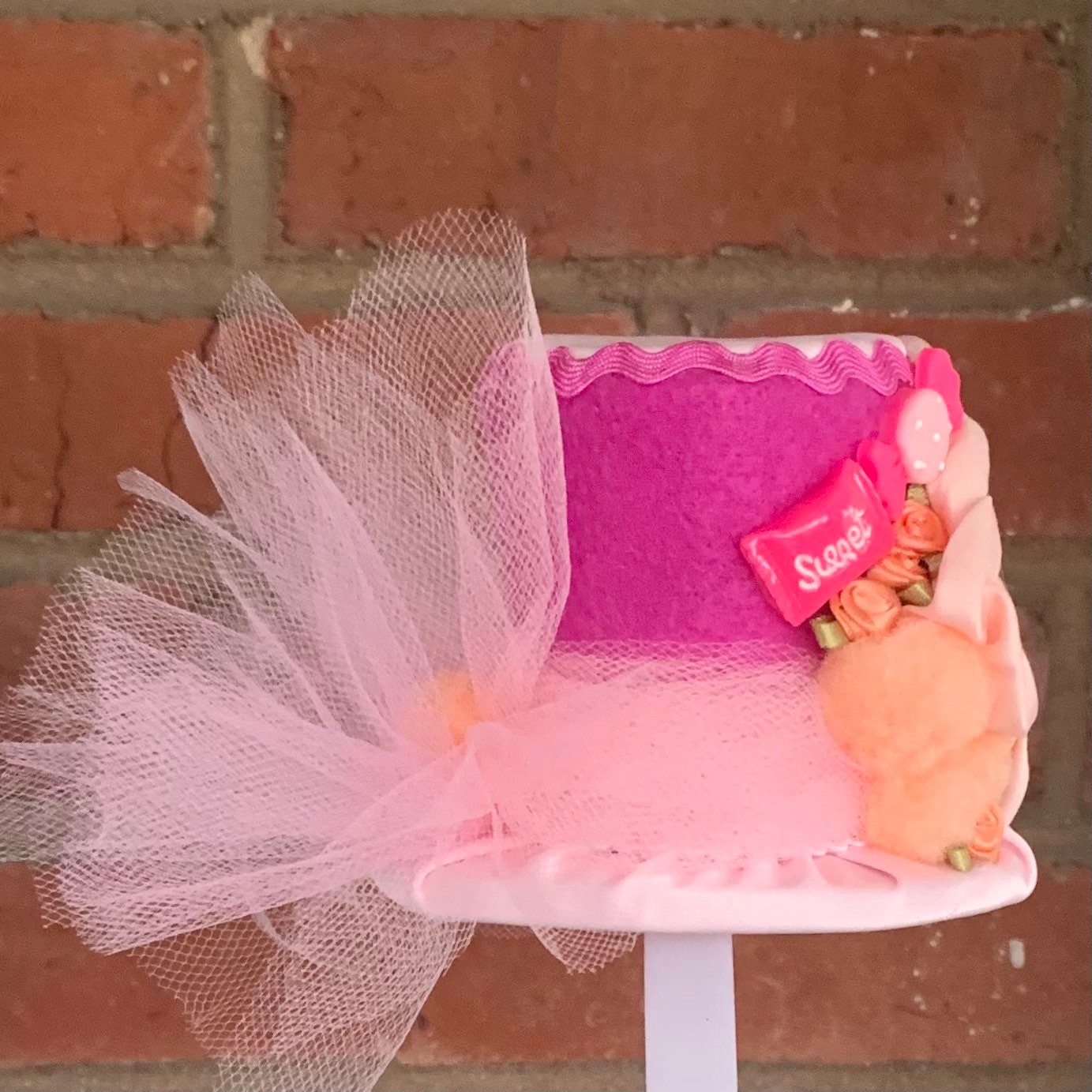 Mini Candy Top Hat Headband in Shades of Pink
