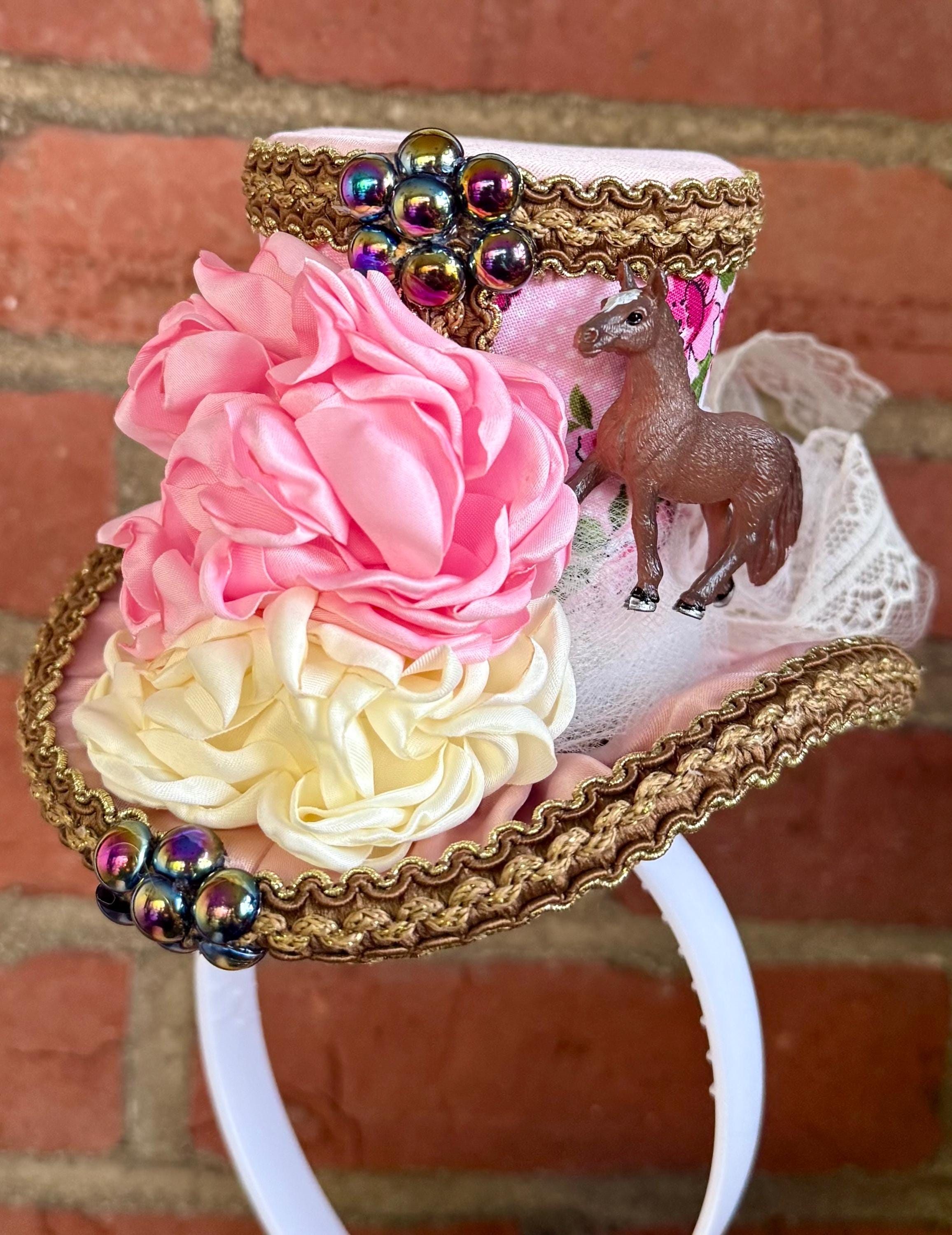 Mesh Flower Fascinator Headband Derby Hat Tea Party Wedding Church Horse Racing Elegant Women Fascinator Hat – Derby Hat, Pillbox Headband  main image 3