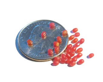 Tiny Red Grapes 30pcs - Dollhouse Miniature