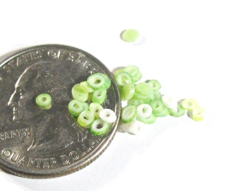 Kleine grüne Zwiebelscheiben 30stk