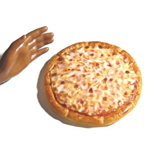 Dollhouse Miniature Cheese Pizza - Sliceable - 1 pie