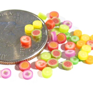 Tiny Fruit Taffy Candies 40pcs - 3mm