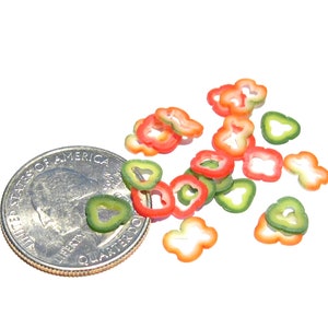 Red and Green Bell Pepper Mix Slices 20pcs