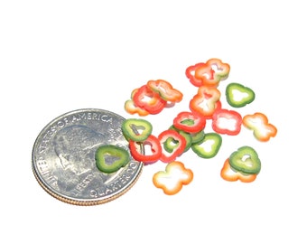 Red and Green Bell Pepper Mix Slices 20pcs