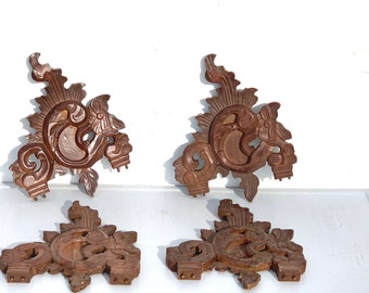 Architectural Salvage, wood salvage, Antique Architectural Wood Carved Pediment Salvage, Wallhanging. Modern Farmhouse, wood working