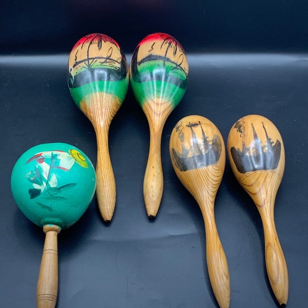 Vintage Maracas Etsy