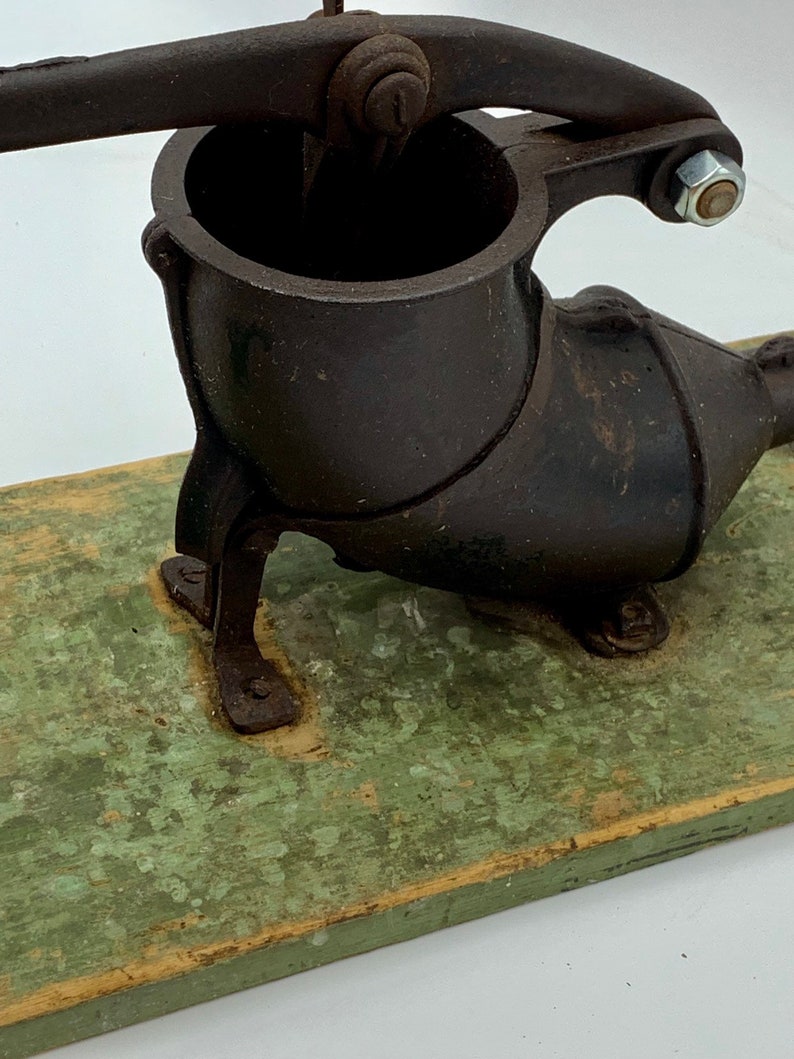 Antique Primitive Cast Iron Sausage Stuffer Lever Action 4 Etsy