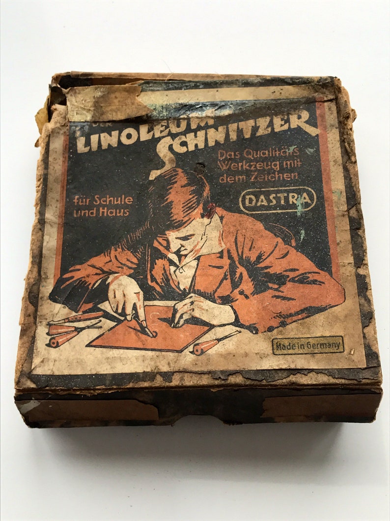 Vintage Dastra Linoleum Schnizer German Tools Woodworking Woodcraft