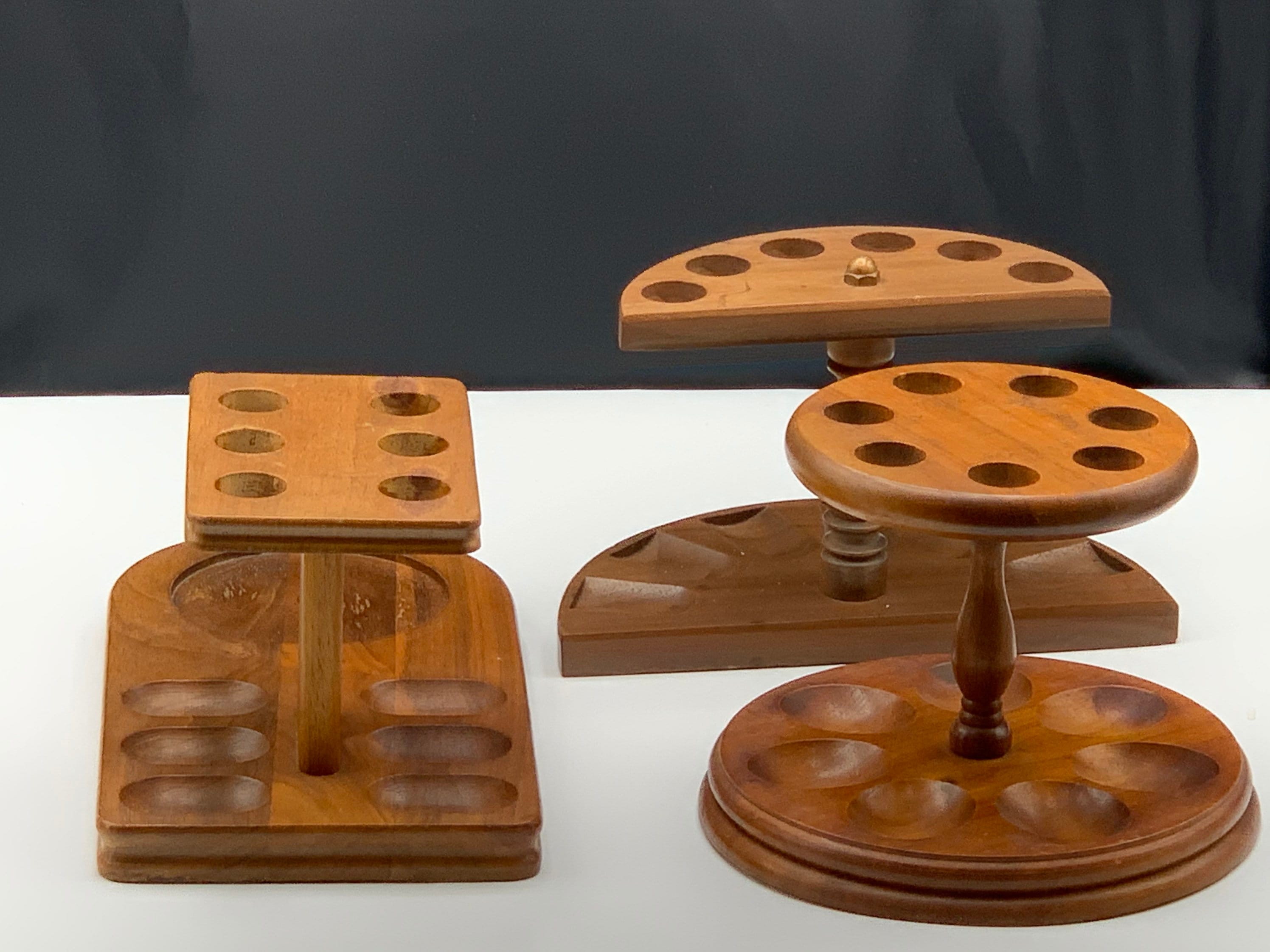 Pipe Stand Vintage Wood Pipe Stand Tobacciana MidCentury Etsy.de