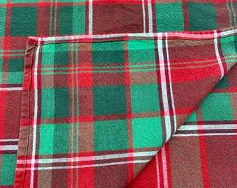 Red Tartan Plaid Tablecloth,Christmas Tablecloth,Christmas Plaid, Royal Stewart Plaid, Holiday Table Linens,