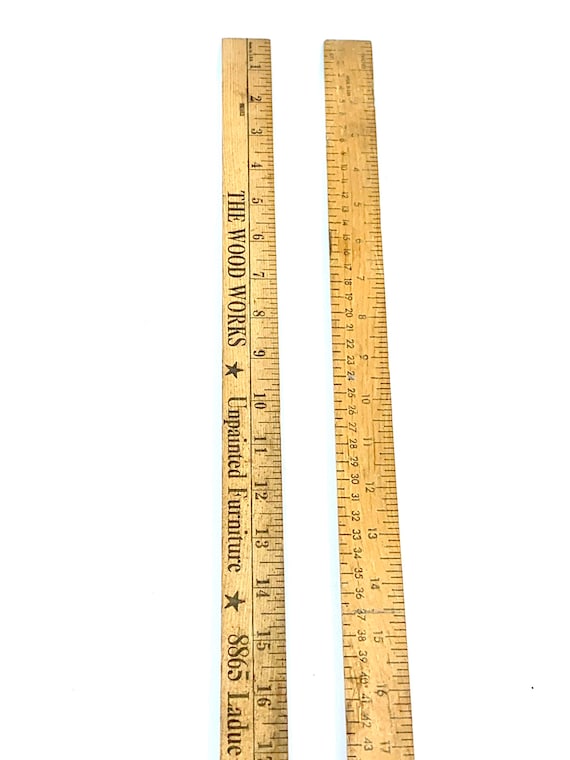 Yardstick, One 39 Inch Wood Measuring Stick, Vintage Wooden Ruler, City  Farmhouse, Gifts for Her, Wall Hanging, Illinois, St Louis, 