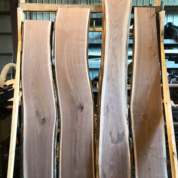 Walnut Wood Slabs Live Edge Wooden Slabs for DIY Projects Maple Slab Wood Live Edge Slab Wood Hand Dried Walnut Wood Hand Cut Wood