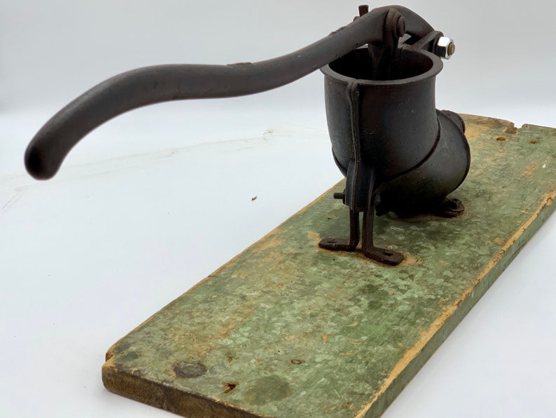 Antique Primitive Cast Iron Sausage Stuffer Lever Action 4 Etsy