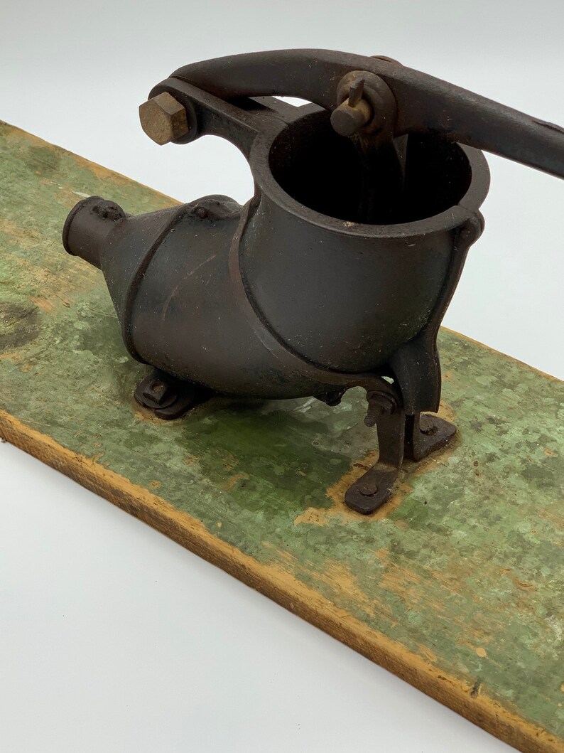 Antique Primitive Cast Iron Sausage Stuffer Lever Action 4 Etsy