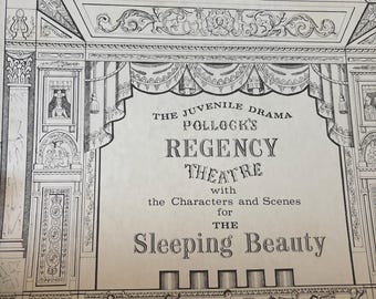 The Juvenile Drama Pollocks Regency Theater with the characters and scenes for Sleeping Beauty.