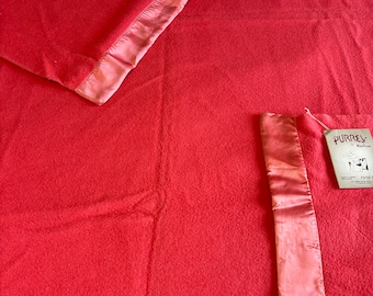 Vintage Camp blanket Rayon Wool Purrey by Nashua