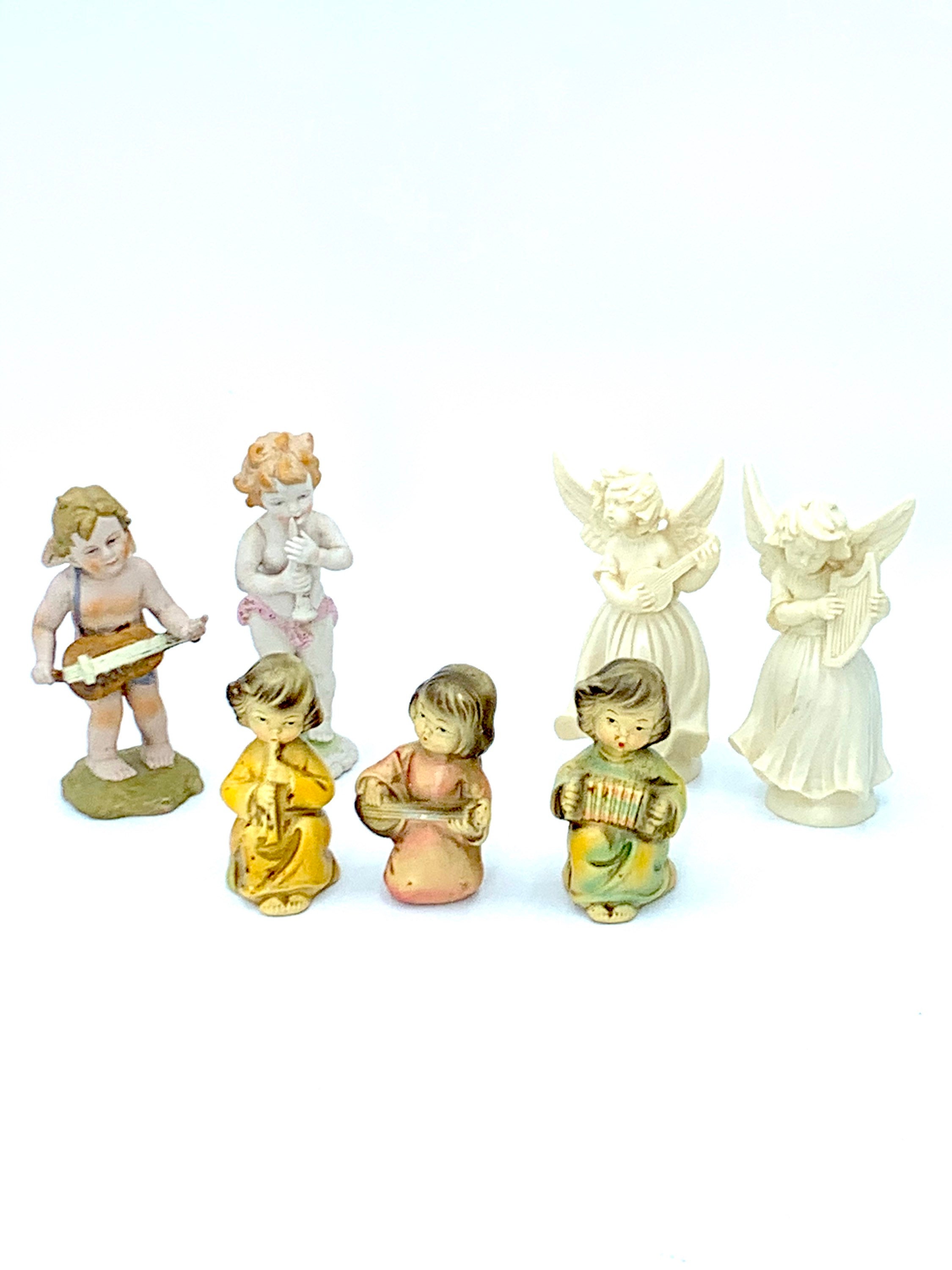 Angel Statues A. Santini Italian Angel Figurines Ardalt Etsy