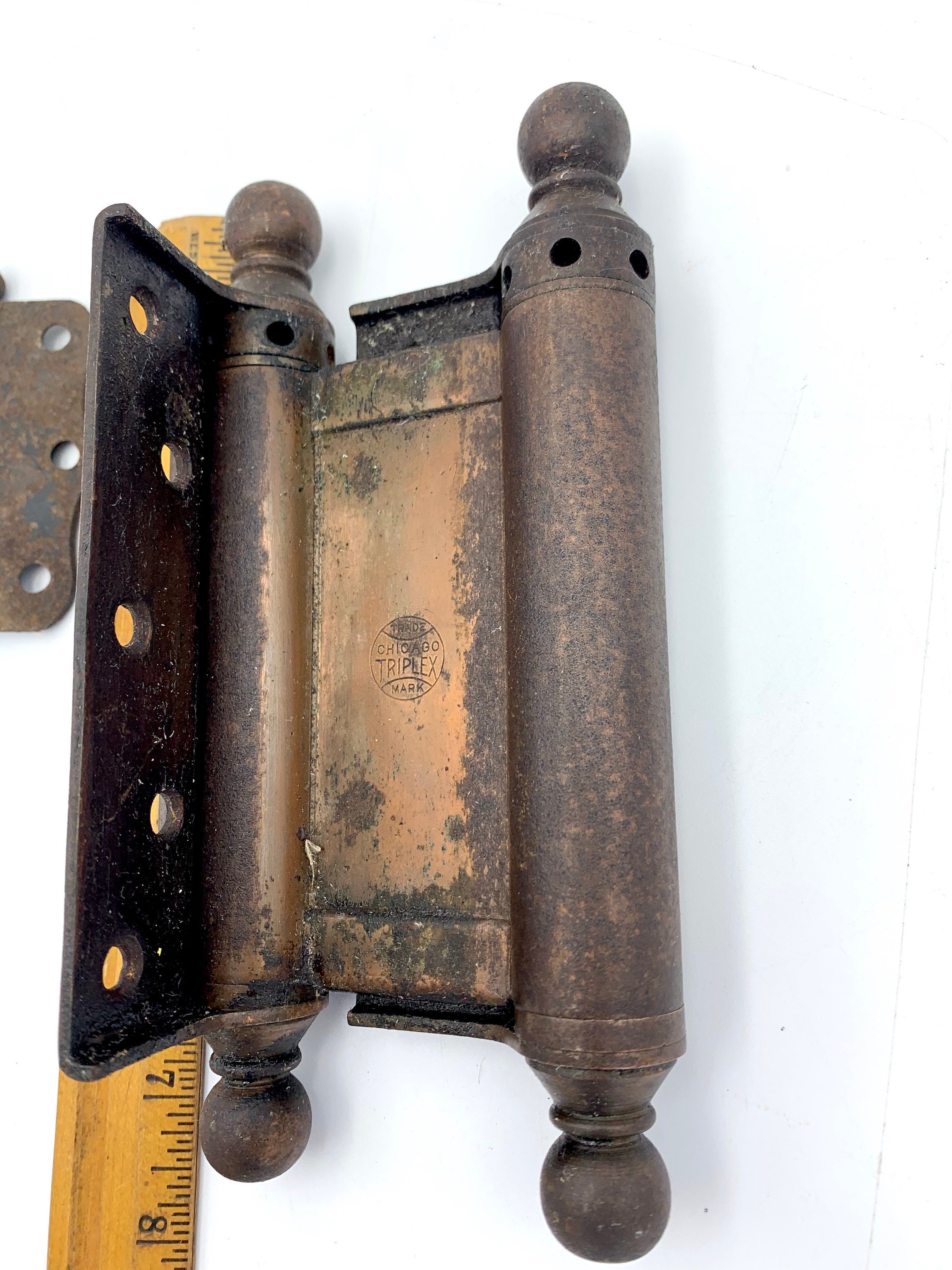 Copper Double Acting Hinge Vintage Hinge Hardware Gifts For Etsy