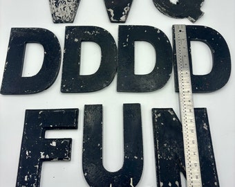 Vintage Marque Metal Sign Letters, Wagner Signs