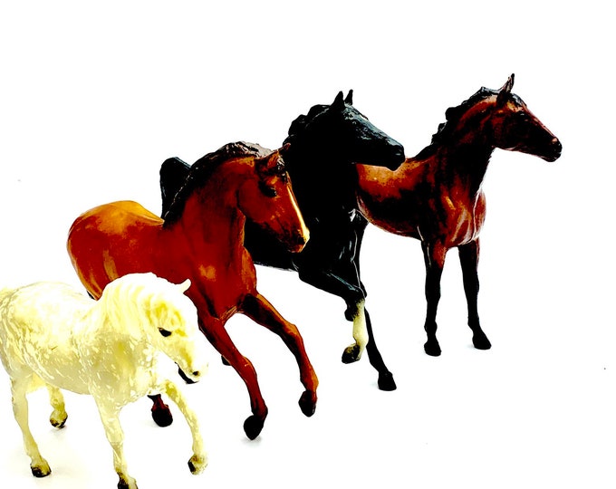 Breyer Horses, Black Beauty With Family and Friends, Four Breyer Horses