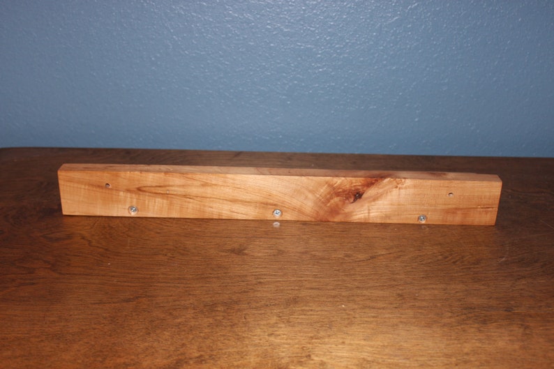 Hand Crafted Spice Rack Reclaimed Maple Wood Spice Rack Spice Shelf Minimalist Floating Wall Mountable
