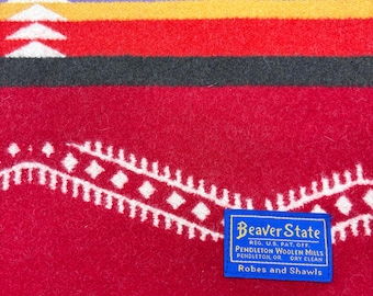 Pendleton Beaver State Wool Shawl or Blanket - Etsy