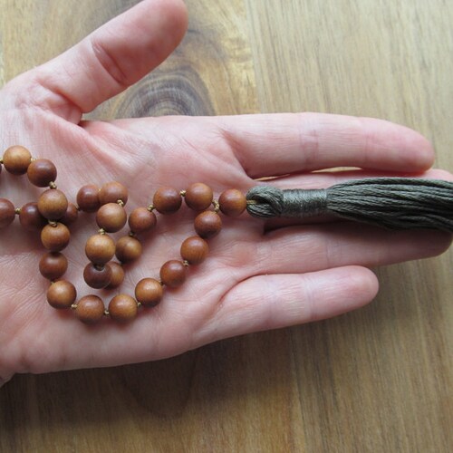 Sandalwood Mala Beads 27 Bead Mala 