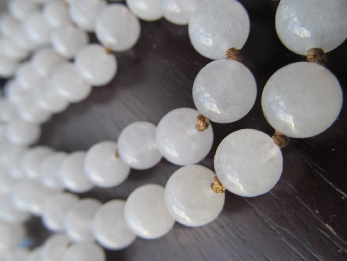 Mala Beads Snow Quartz and Sodalite 108 Mala Beads Mala Etsy