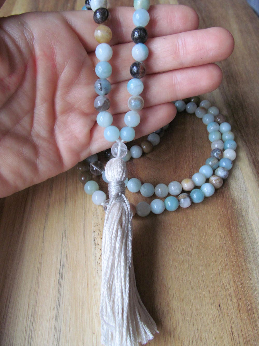 108 Bead Amazonite Mala Beads 108 Mala Beads Mala Necklace Etsy