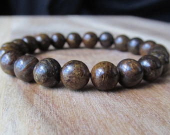 8mm Bronzite Gemstone Bracelet, Womens or Mens Bracelet, Mens Jewelry, Gift for Men, Mala Bracelet,  Yoga Jewelry, Stacking Bracelet