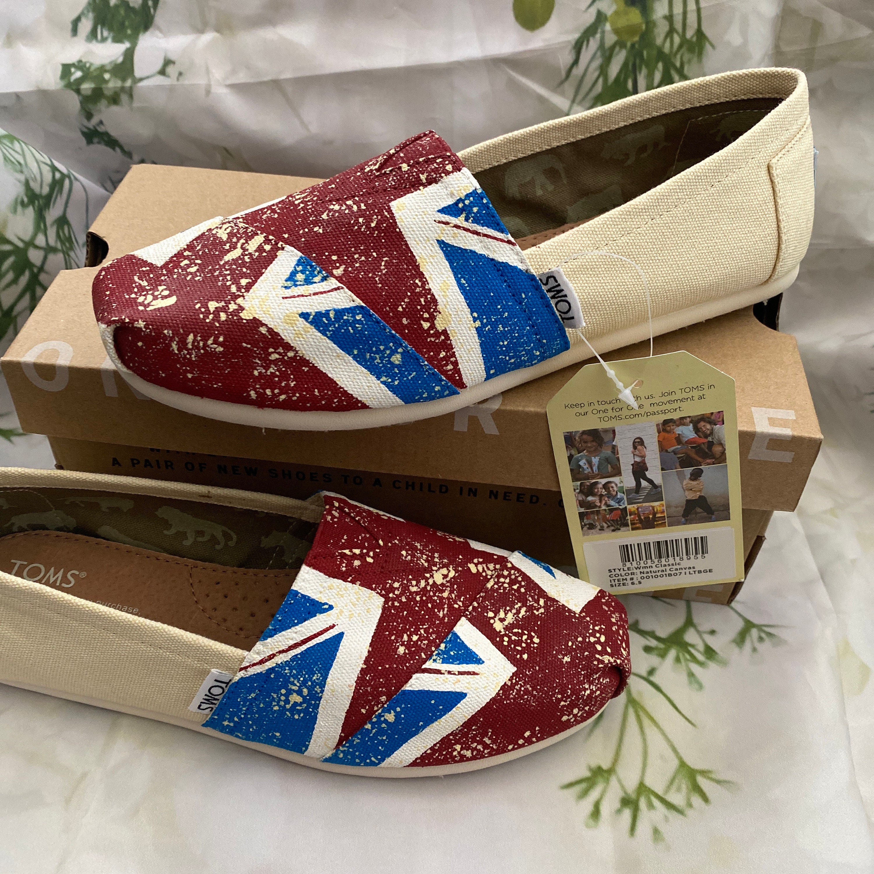 miljøforkæmper balkon Invitere SALE WOMENS SIZE 6.5 U.K Toms Women's Shoes Flag Toms - Etsy