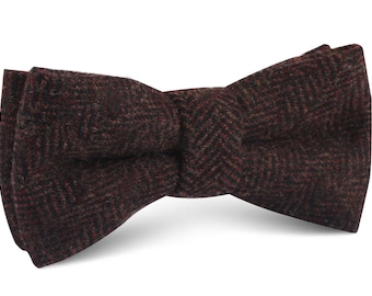 New Men Coffee PVC Fashion Grids Pattern Shining Leather Bow Tie Wedding Party