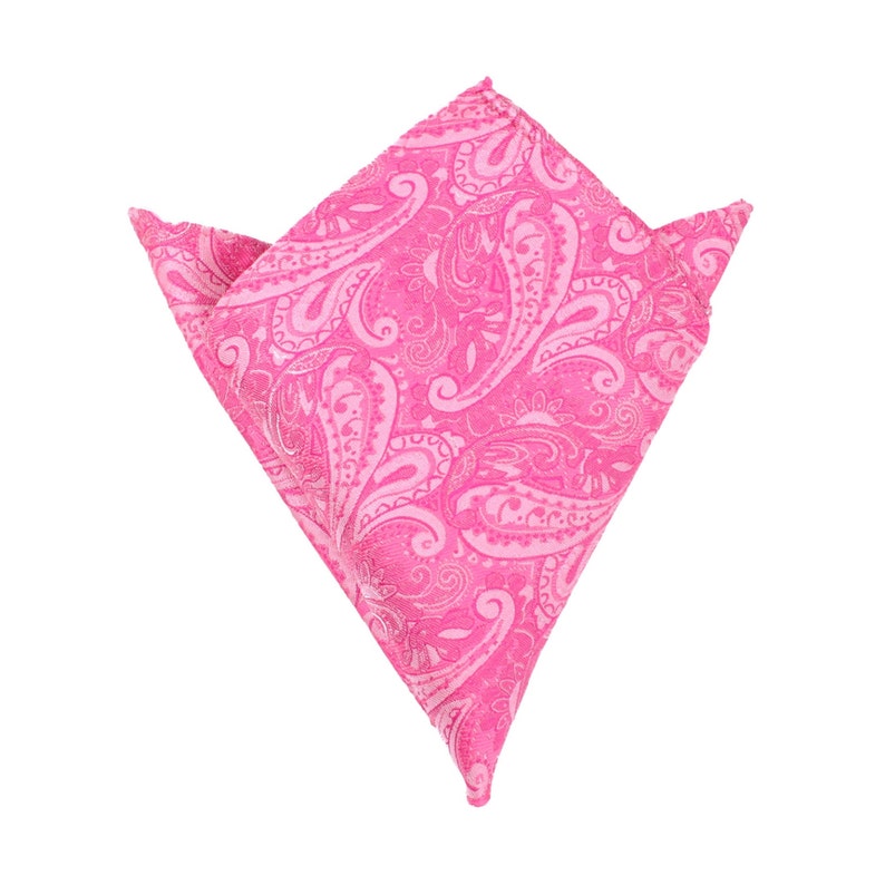 Handkerchief Hanky Hankie Tie Ties Necktie Suit Formal Wedding Handmade Designer Men/'s Pocket Square Paisley Pink XP888-PS