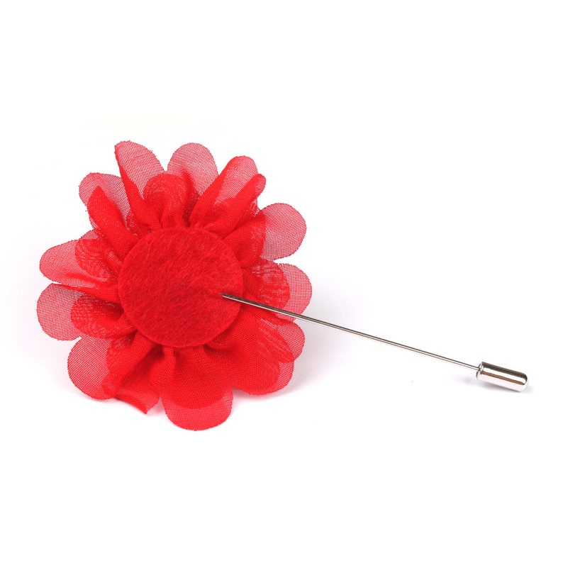 Red Lapel Flower Lapels Suit Suits Pin Pins Men Mens Boutineer Flowers Wedding Groom Melbourne Cup Races Australia Jacket OTAA LP15