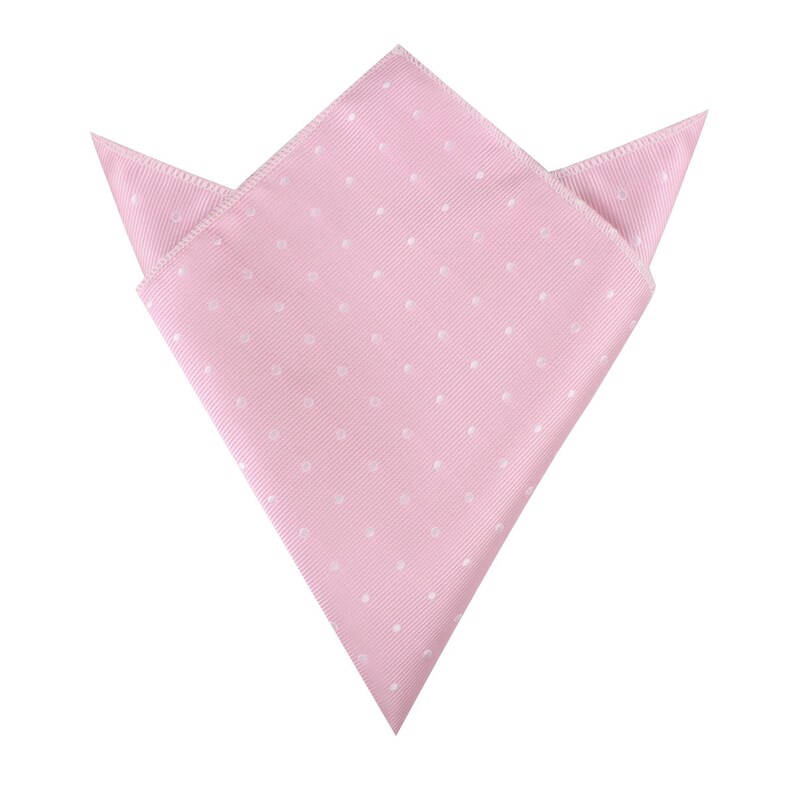 M620-ST6 Men/'s 6.5CM Thin Narrow Ties Slim Mens Men Wedding Weddings Groomsmen White Dots On Warm Pink Skinny Tie