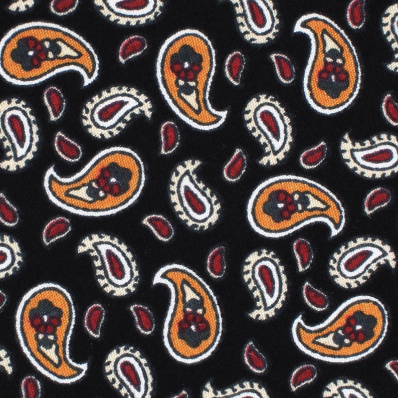 Orange Paisley Teardrop Paisley Kids Bow Tie Wedding Page Boys Bowtie Bowties Ties Child Children Toddler Baby Infant C516-KBT