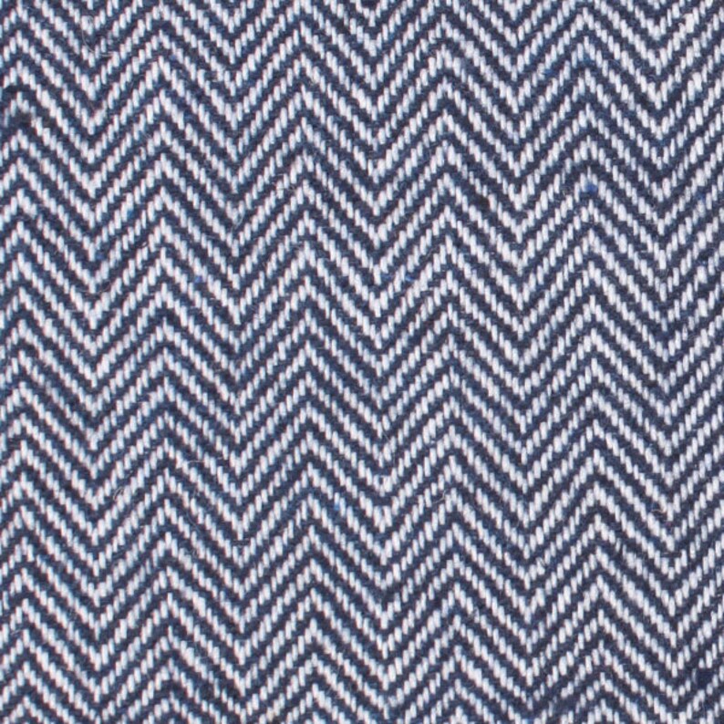 Mens Linen Tie 8.5CM Navy Blue Herringbone Zig Zag Natural Organic Fibers Ties Necktie Neckties Neck Thick Wide Normal Men Wedding L027-T85