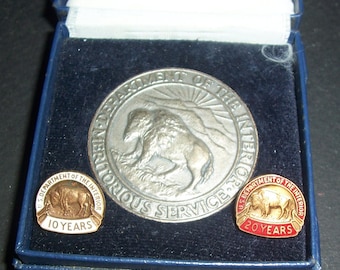 1962 US Dept. Interior meritorious service award _ bonus