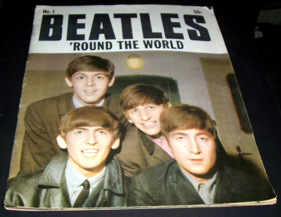 1964 Beatles Round the World No. 1 Magazine Etsy
