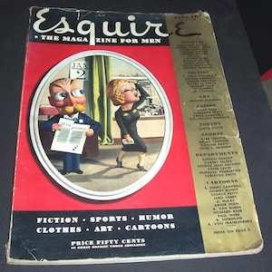 Esquire Old Magazines - Etsy