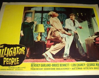 1959 Alligator People movie lobby card